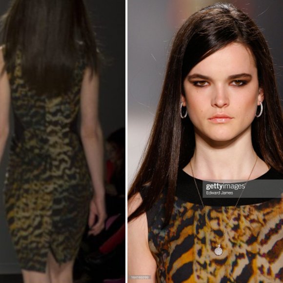 Lucian Matis 2013 runway body con animal print dress - Picture 7 of 9